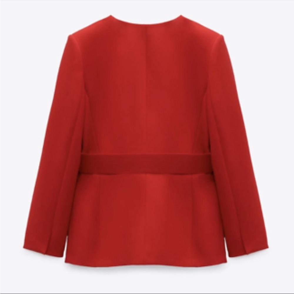 ZARA Blazer with Belt - Picture 7 of 8